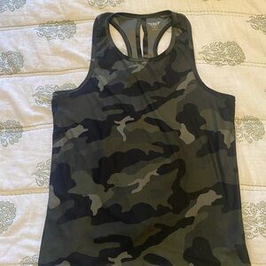 Old Navy Active Camo Racerback Workout Tank Top Athletic Athleisure